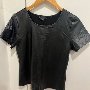 Chocolate Black Fitted Short Sleeve T-Shirt